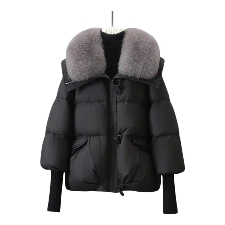 Lusina™ – Elegantti takki turkiksella