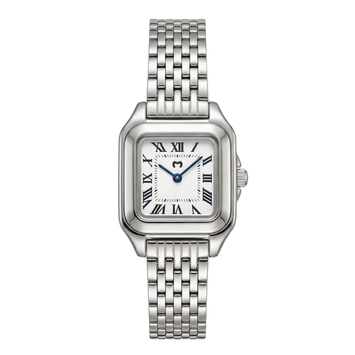 Reloj ~ Europa Plata-Blanco