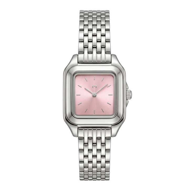 Reloj ~ Hampton Plata-Rosa