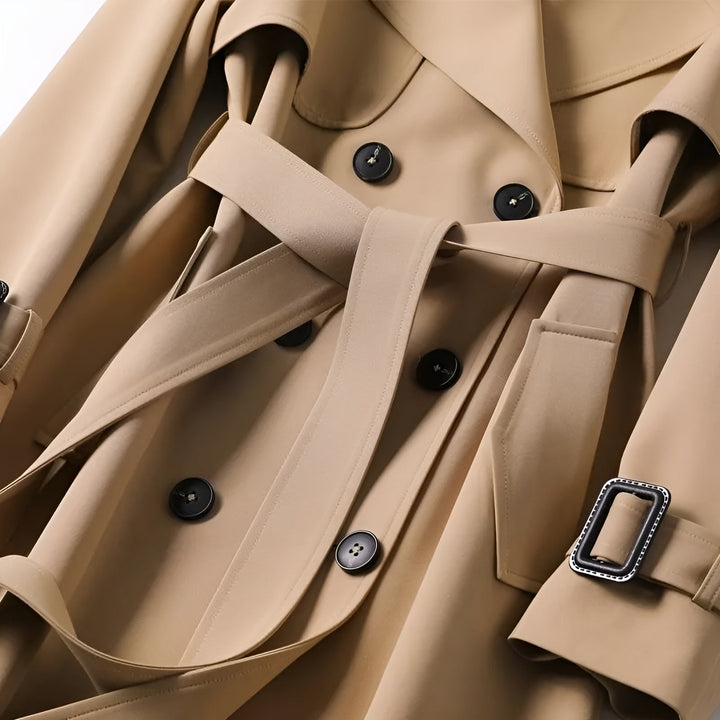 Xanthippe™ – Elegantti trenssitakki ajattomalla designilla