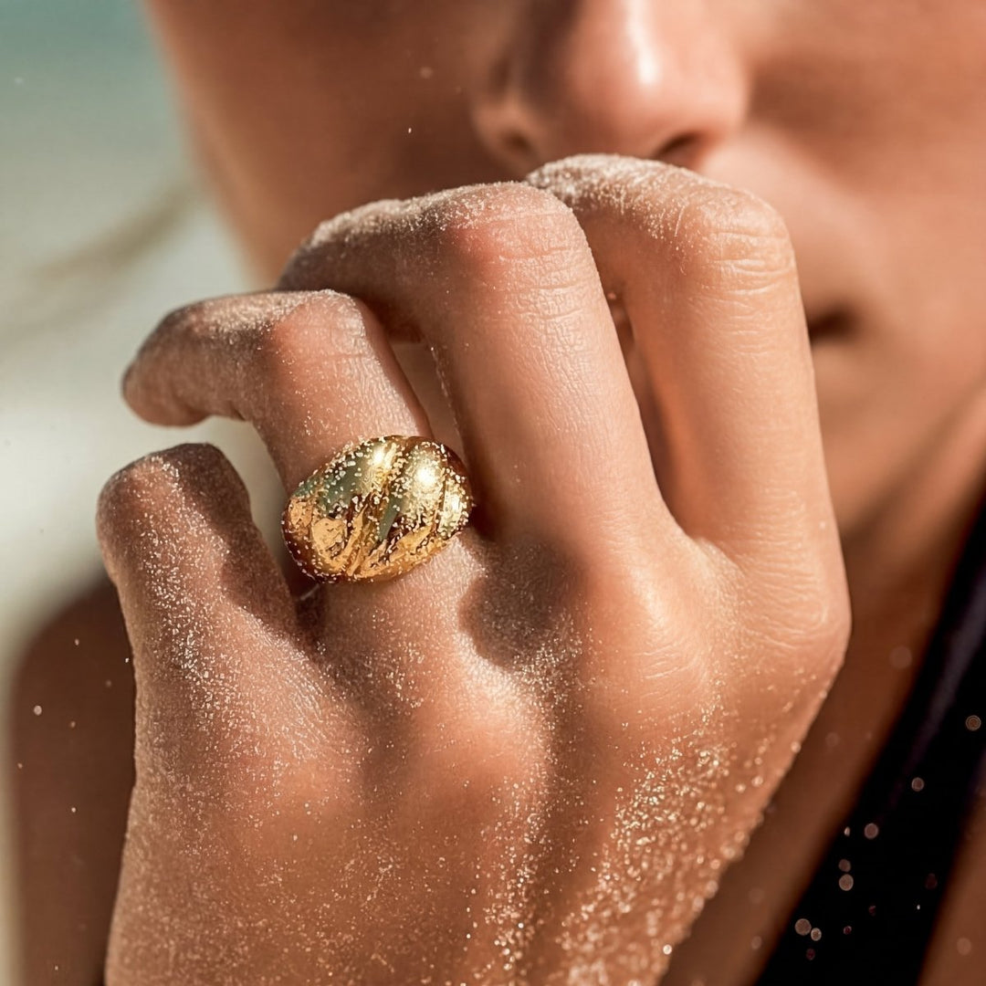 Anillo Ancho Relieve
