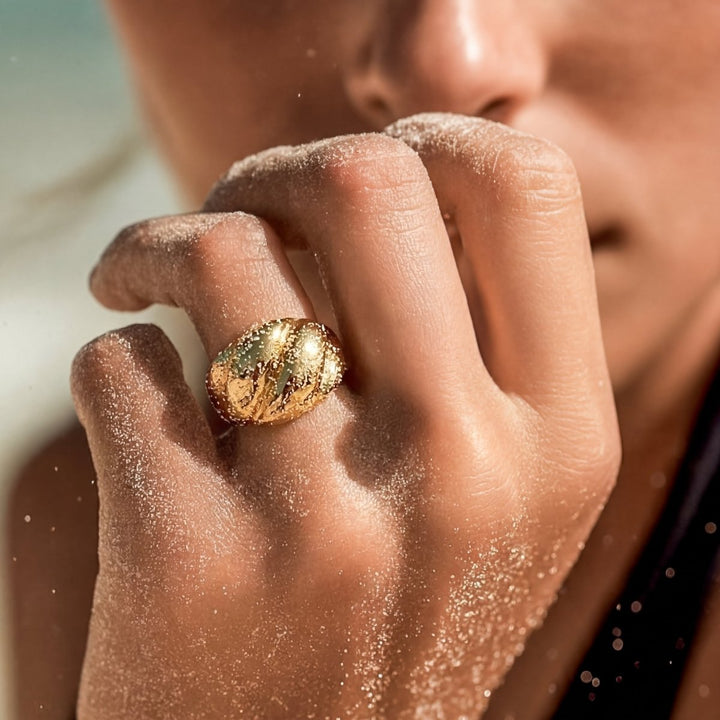 Anillo Ancho Relieve