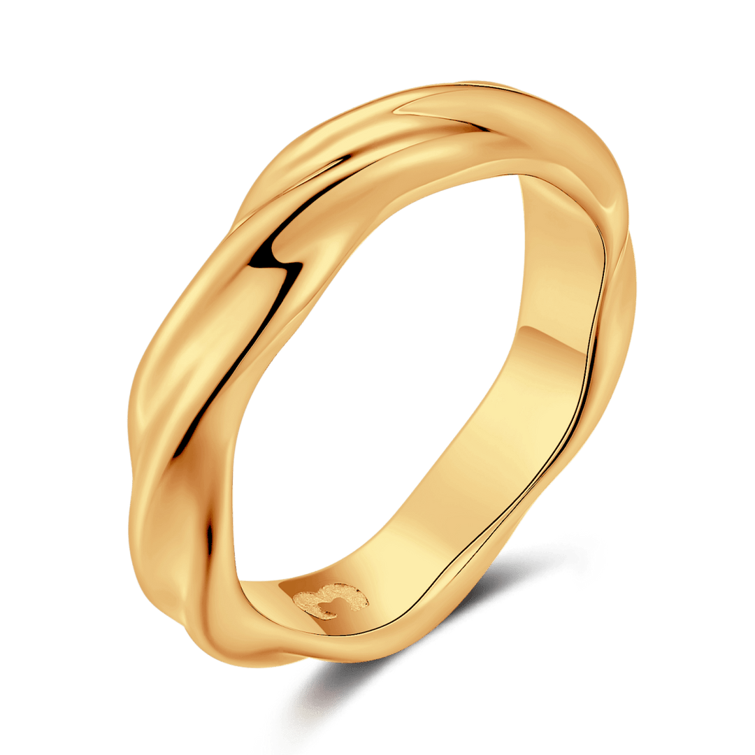 Anillo Banda Retorcida