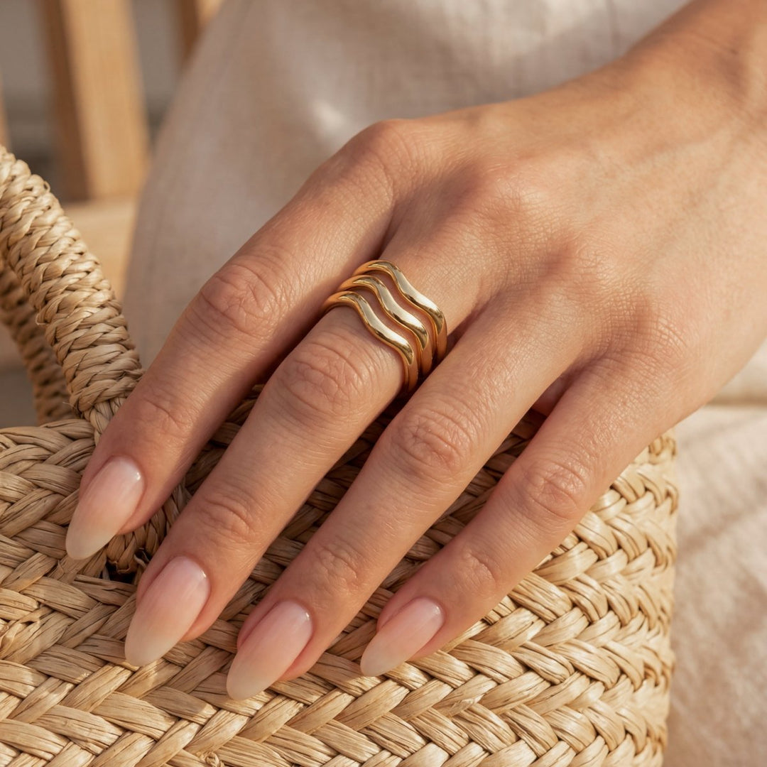 Anillo Bandas Onduladas