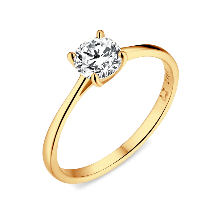 Anillo Oval de Circonita