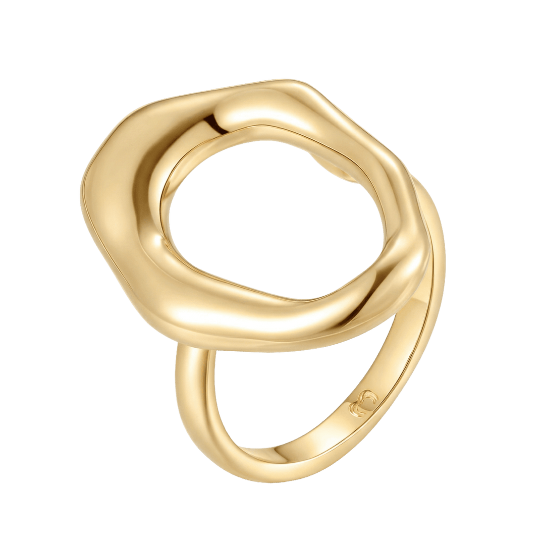 Anillo Círculo Asimétrico