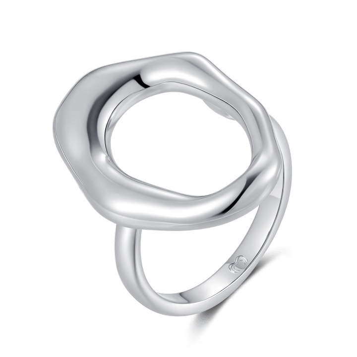 Anillo Círculo Asimétrico