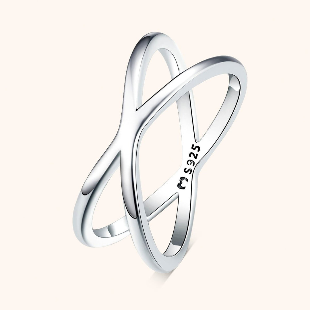 Anillo Doble Cruzado