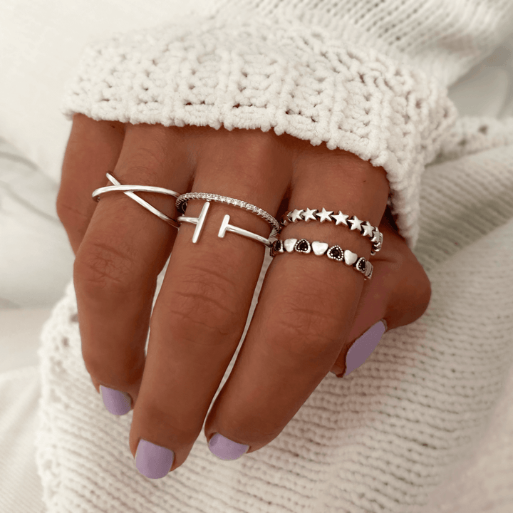 Anillo Doble Cruzado