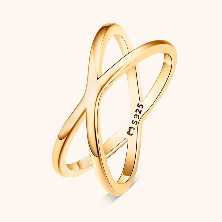 Anillo Doble Cruzado