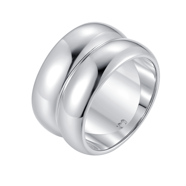 Anillo Doble Relieve Espesor