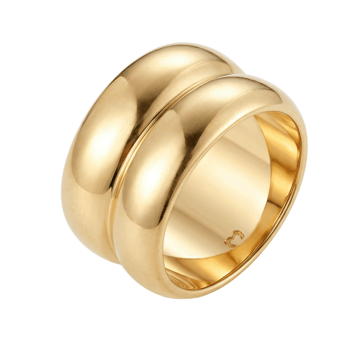 Anillo Doble Relieve Espesor