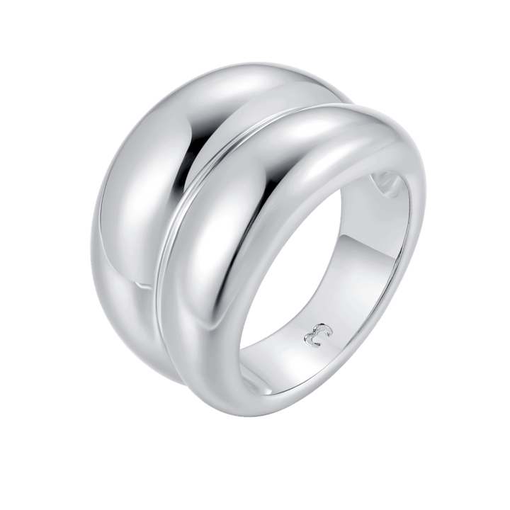 Anillo Doble Relieve Fino