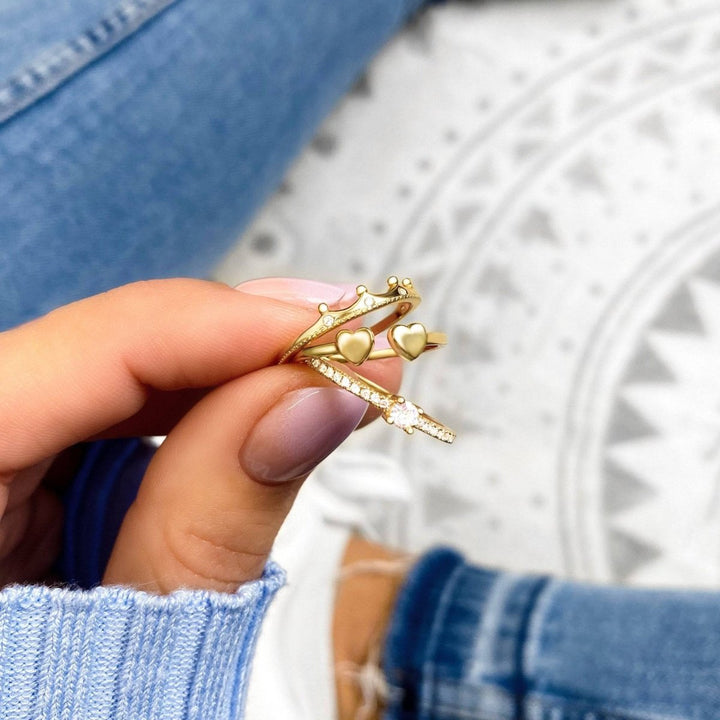Anillo Corazón Doble