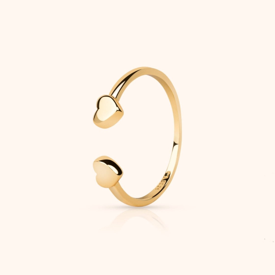 Anillo Corazón Doble