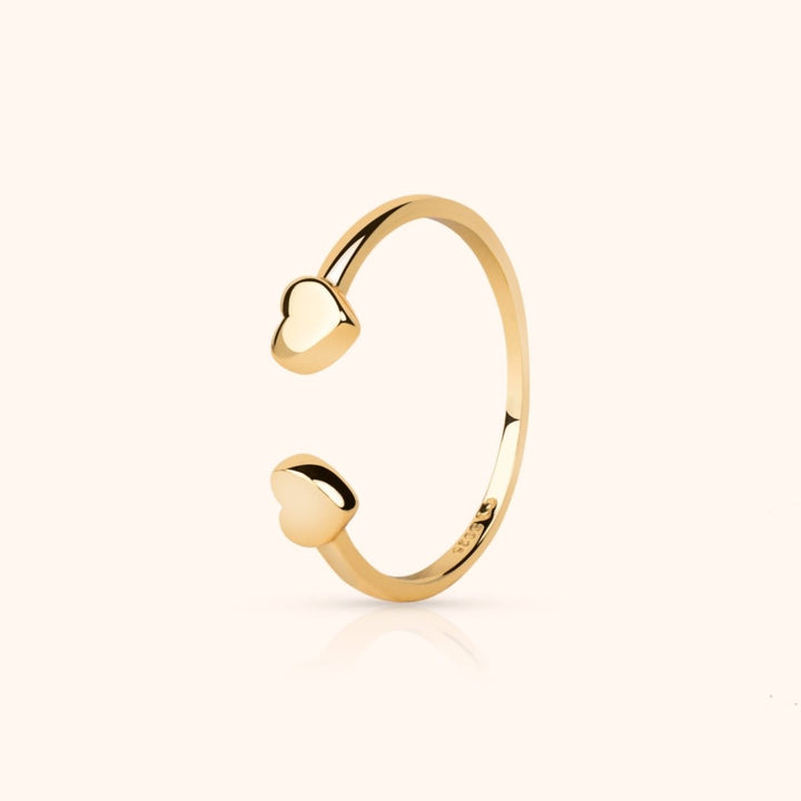 Anillo Corazón Doble