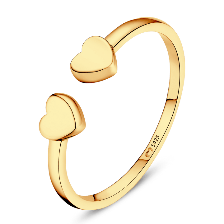Anillo Corazón Doble