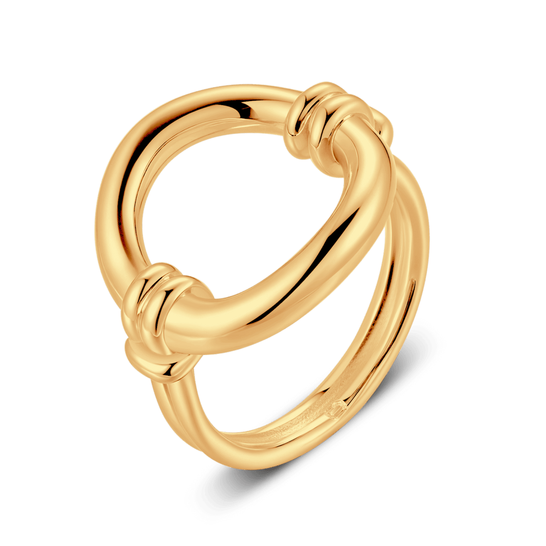 Anillo Óvalo Entrelazado
