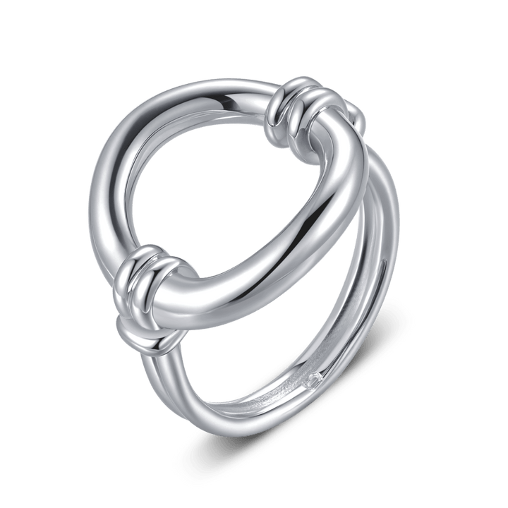 Anillo Óvalo Entrelazado