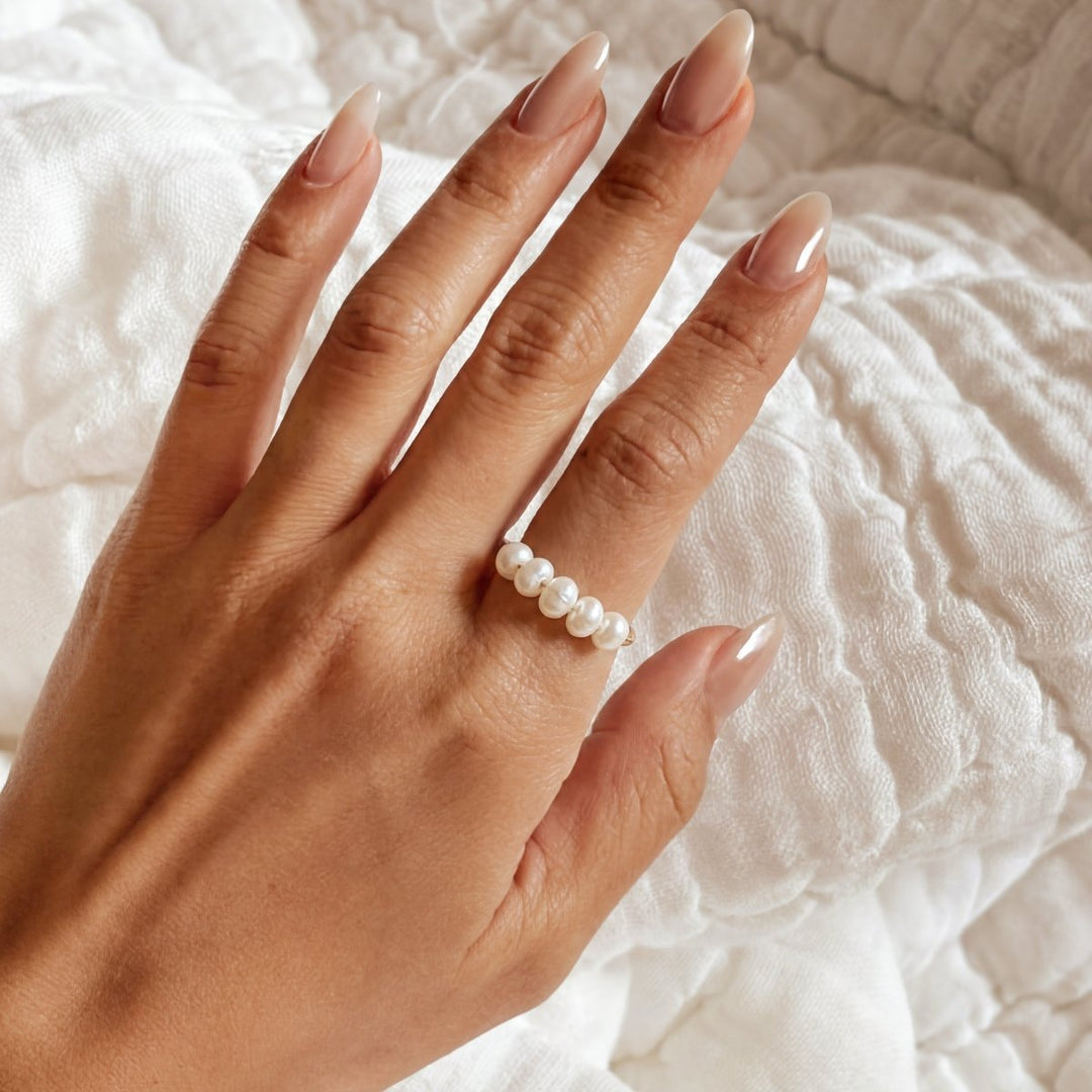 Anillo Perlas Simplicidad