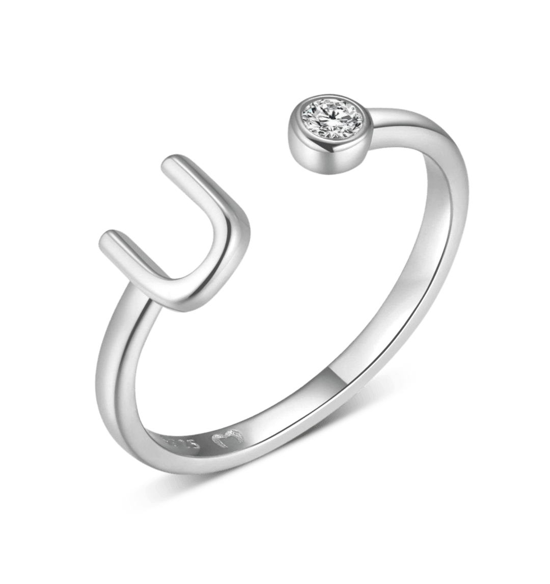 Anillo de letra inicial