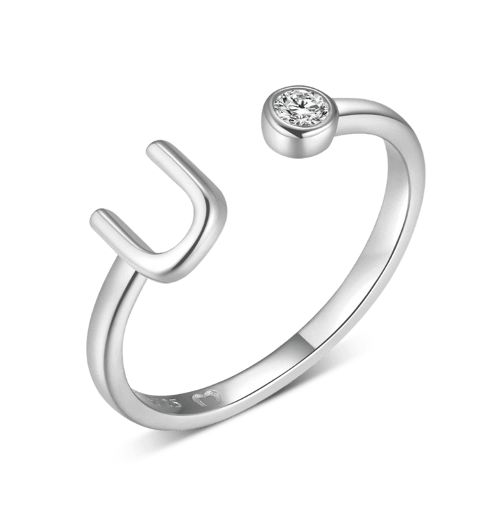 Anillo de letra inicial