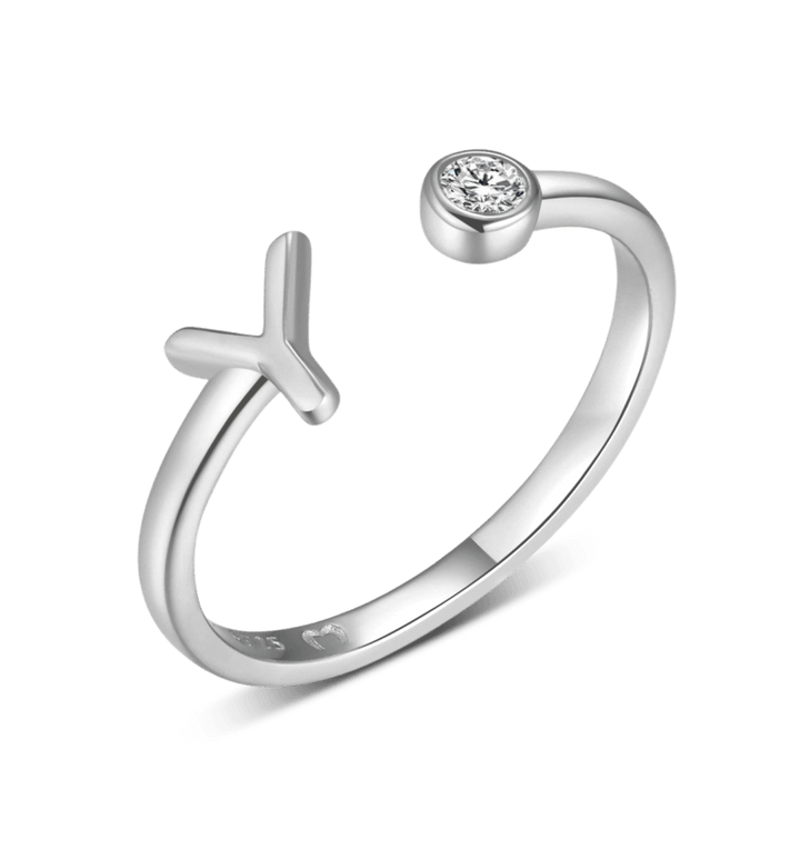 Anillo de letra inicial