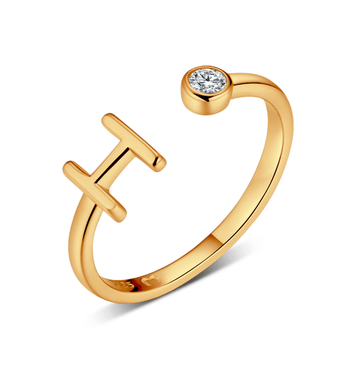 Anillo de letra inicial