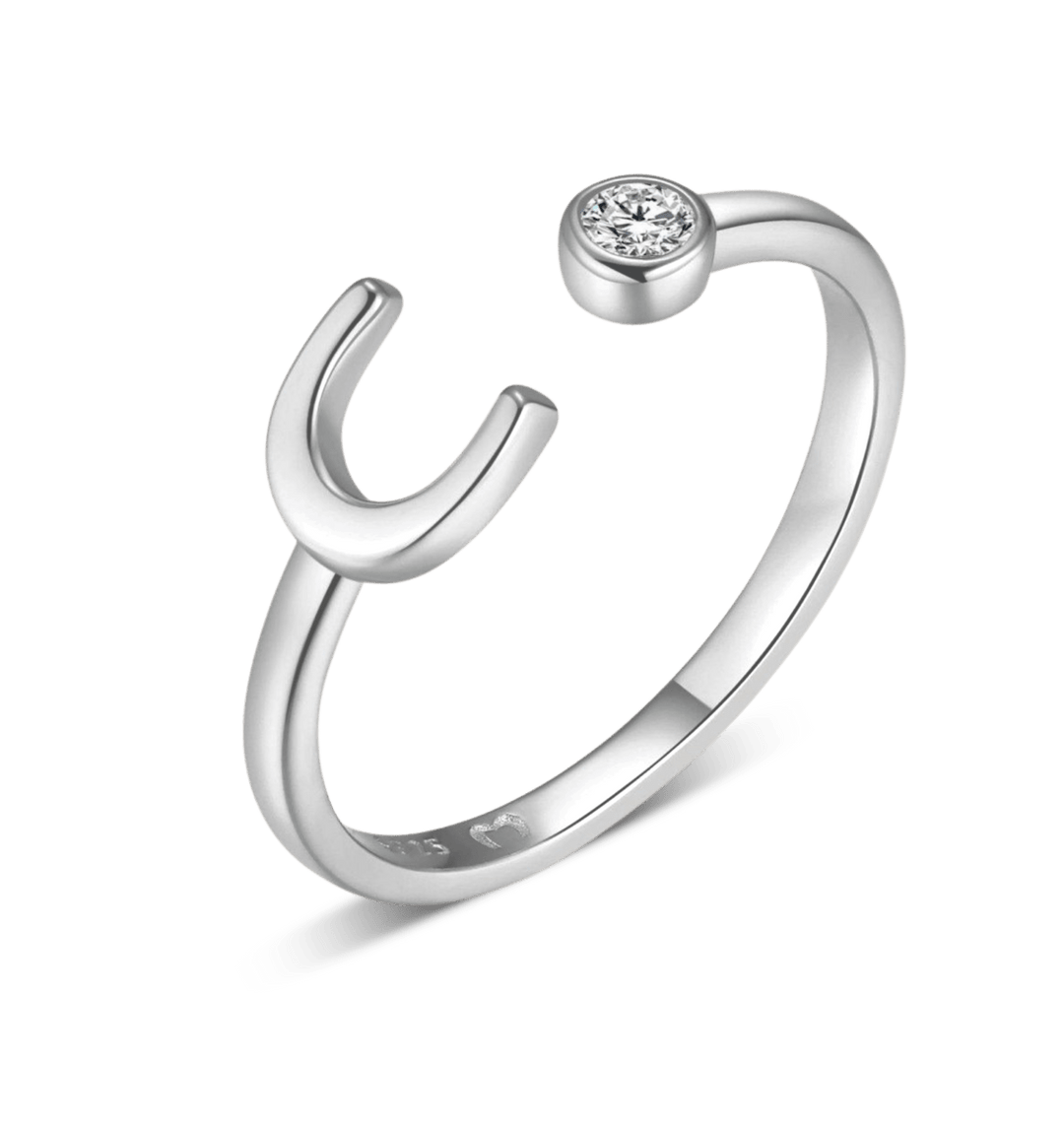 Anillo de letra inicial