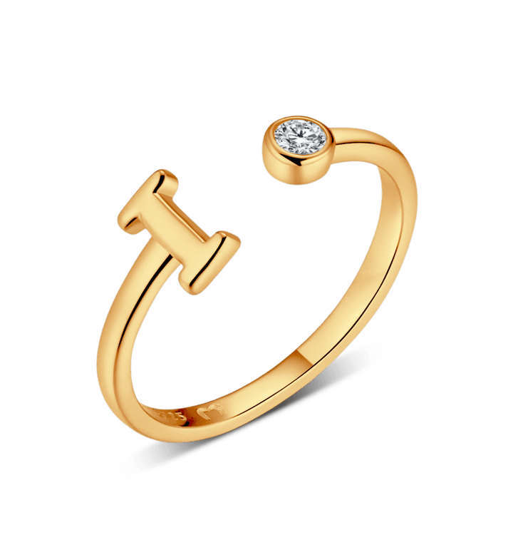 Anillo de letra inicial