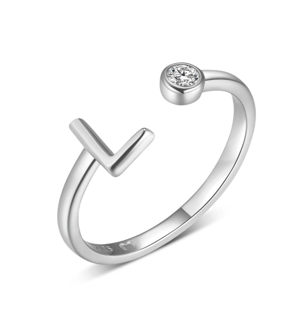 Anillo de letra inicial