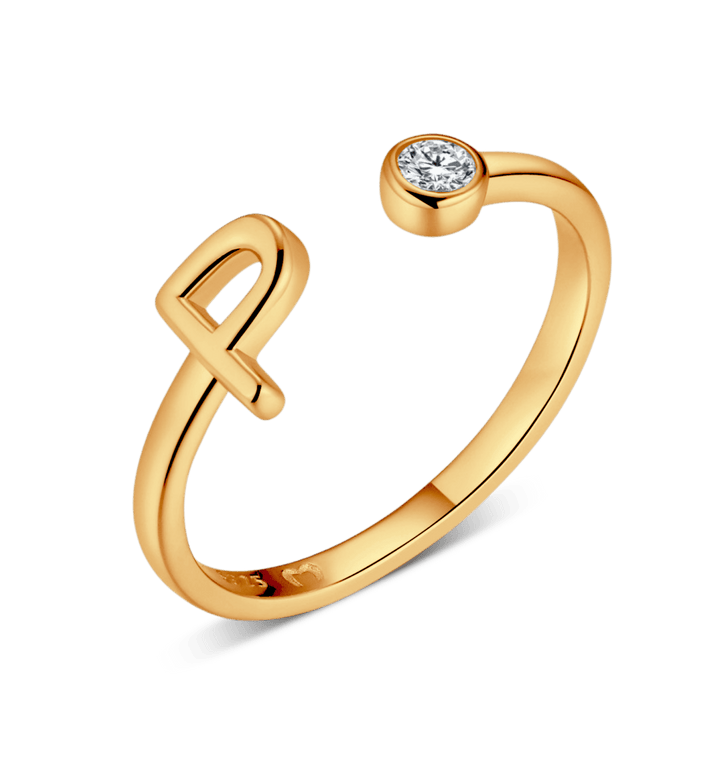 Anillo de letra inicial
