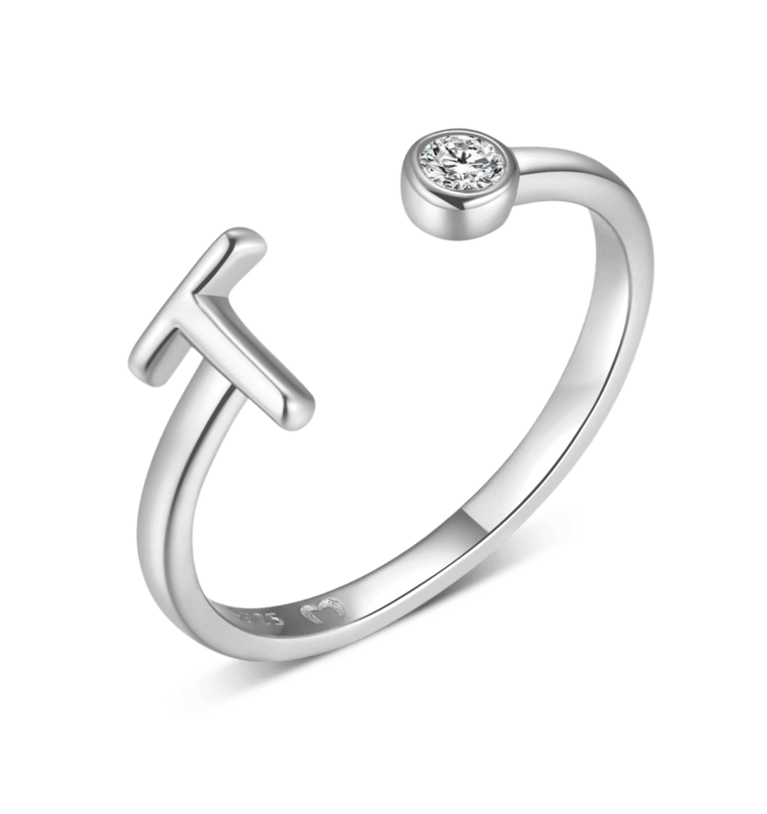 Anillo de letra inicial