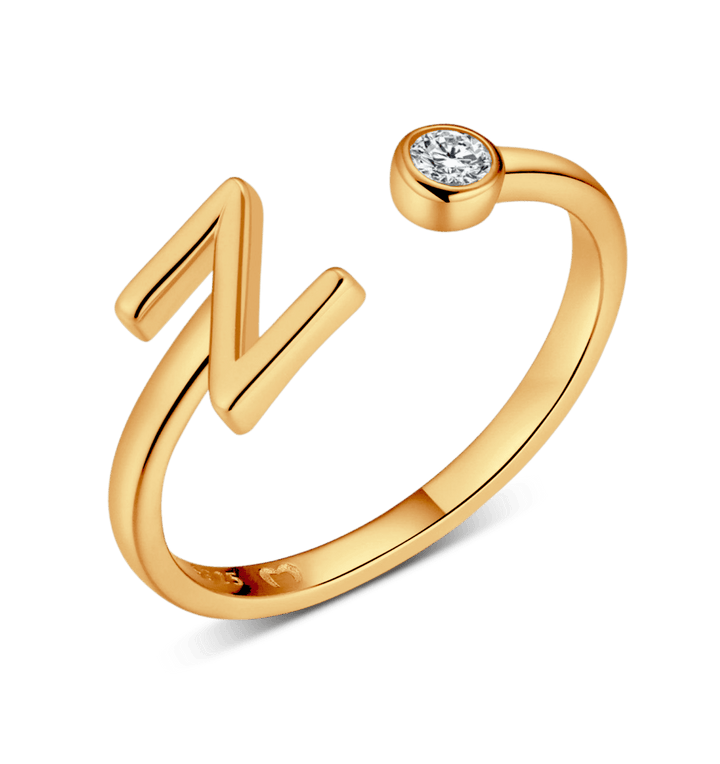 Anillo de letra inicial