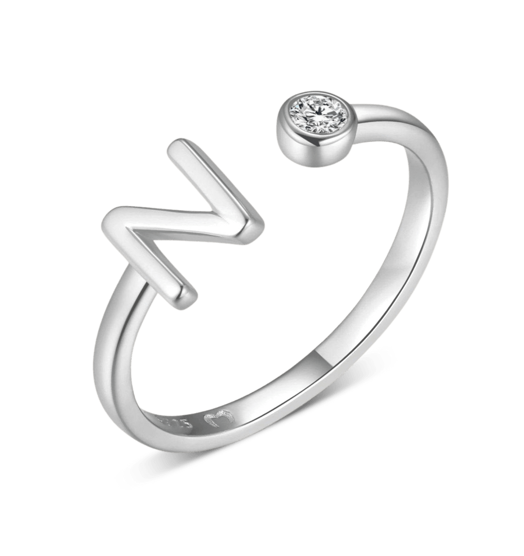 Anillo de letra inicial