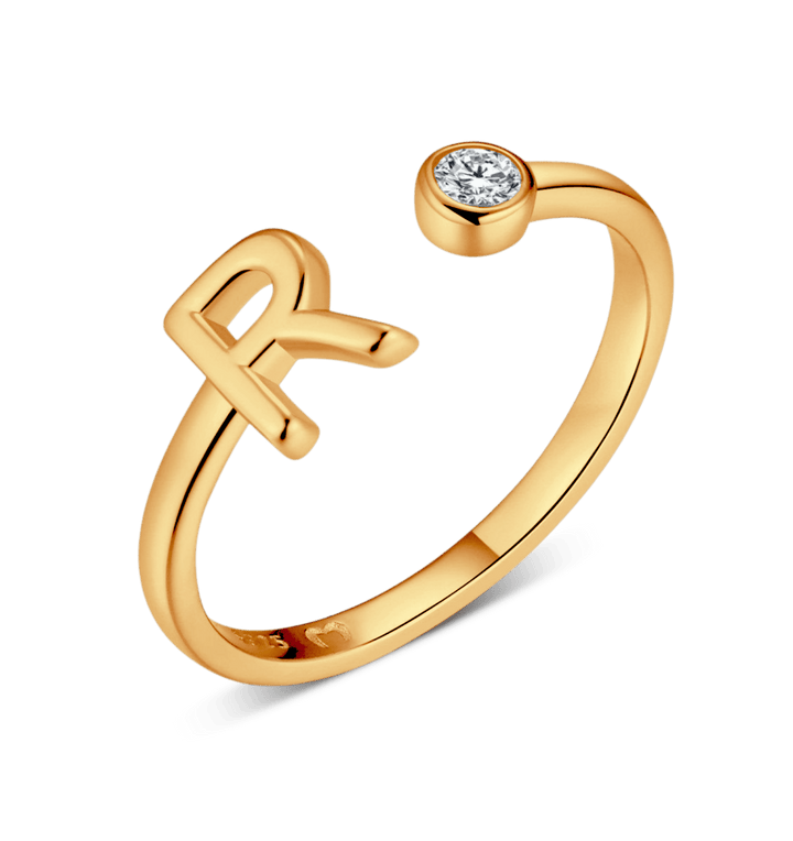Anillo de letra inicial