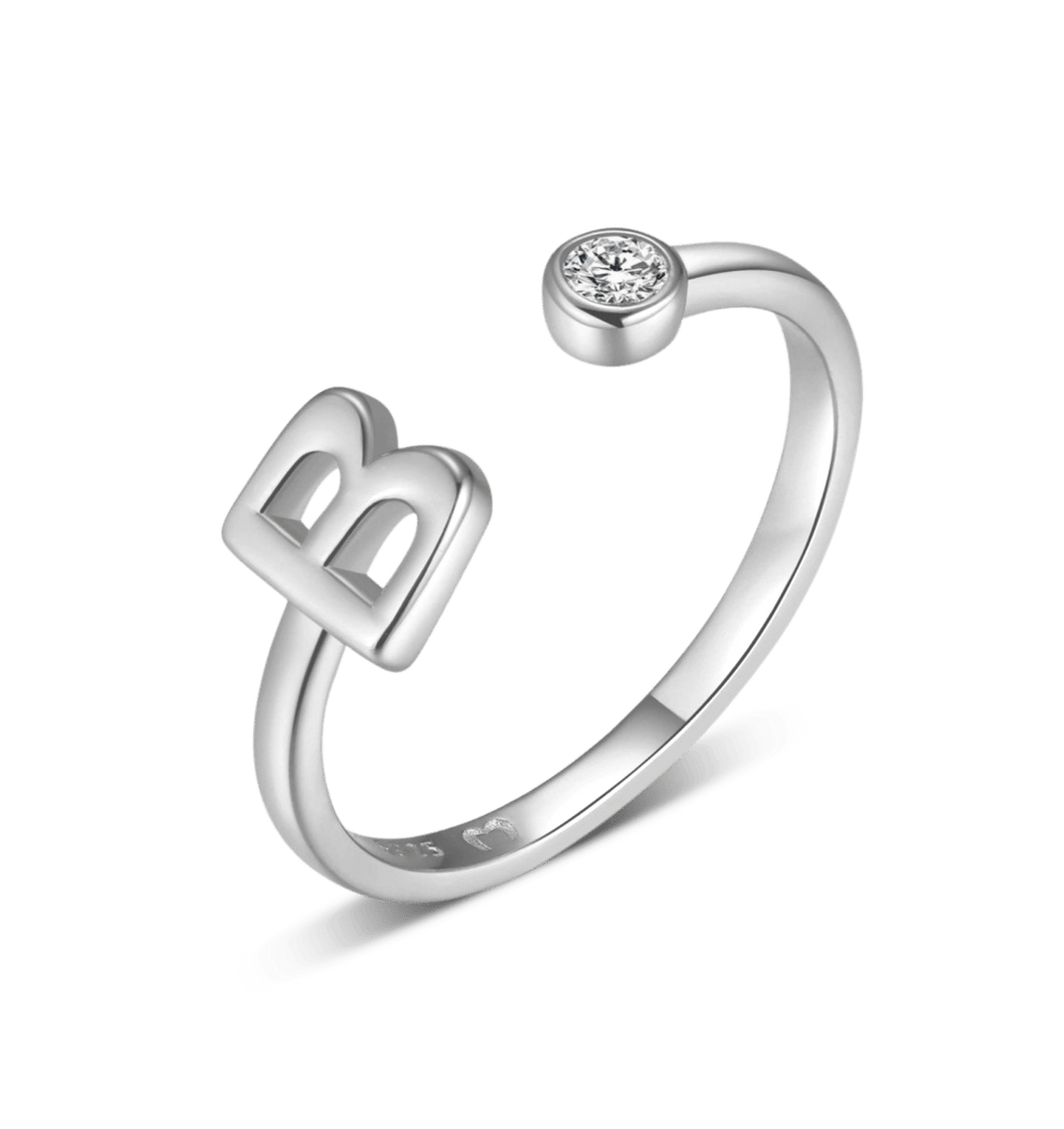 Anillo de letra inicial