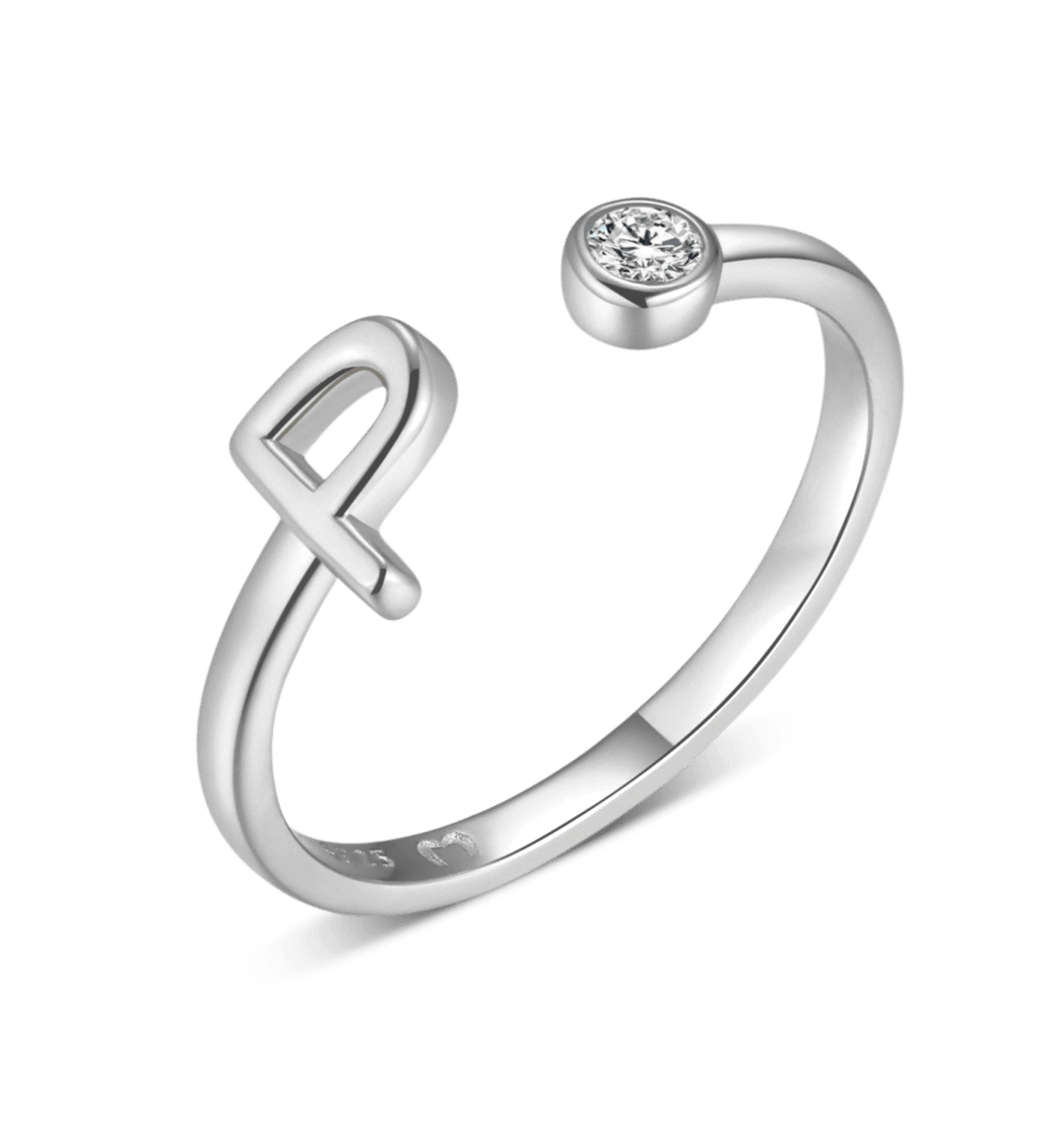Anillo de letra inicial