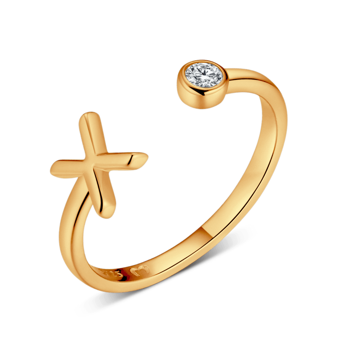 Anillo de letra inicial