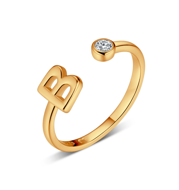 Anillo de letra inicial
