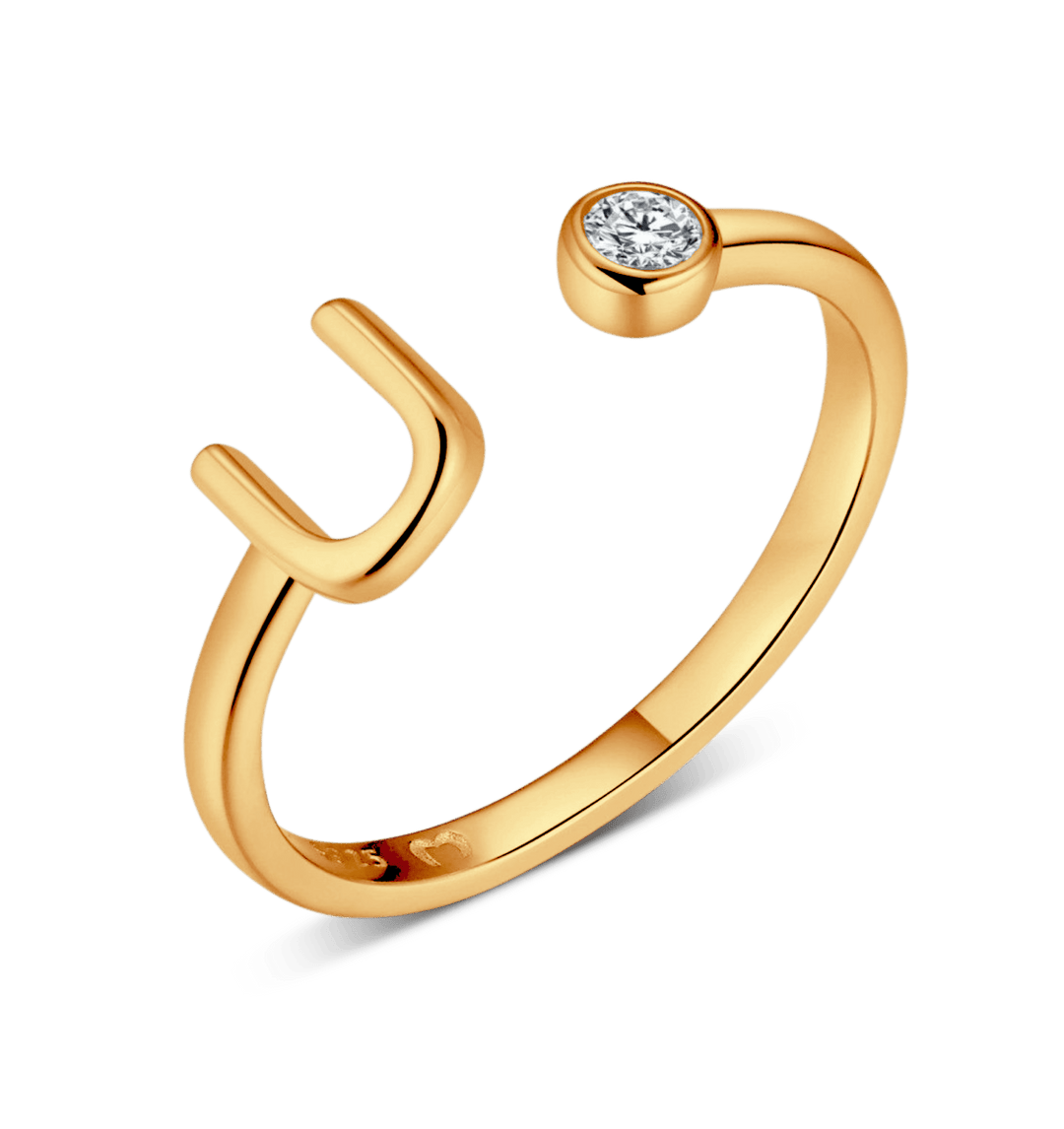 Anillo de letra inicial