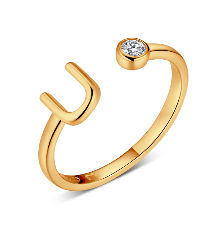 Anillo de letra inicial