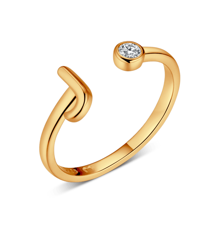 Anillo de letra inicial