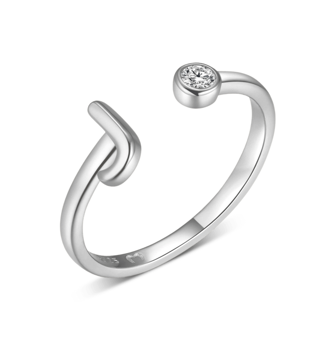 Anillo de letra inicial