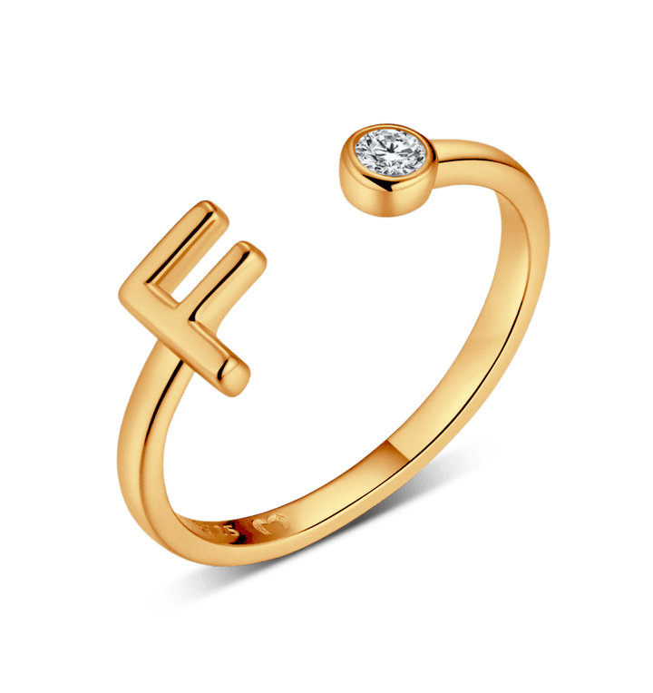 Anillo de letra inicial