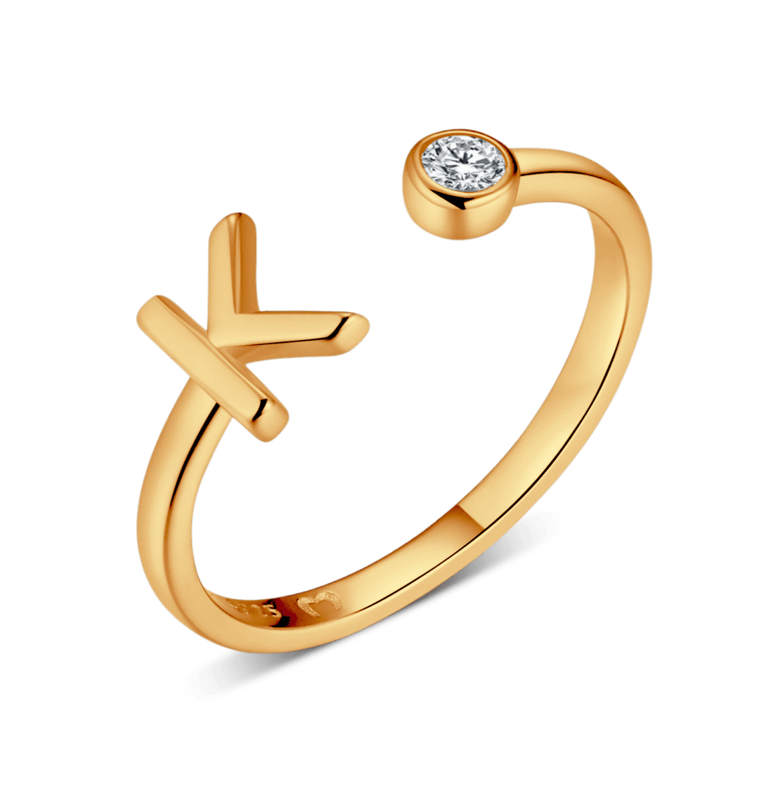 Anillo de letra inicial