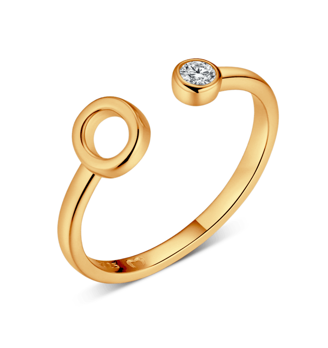 Anillo de letra inicial