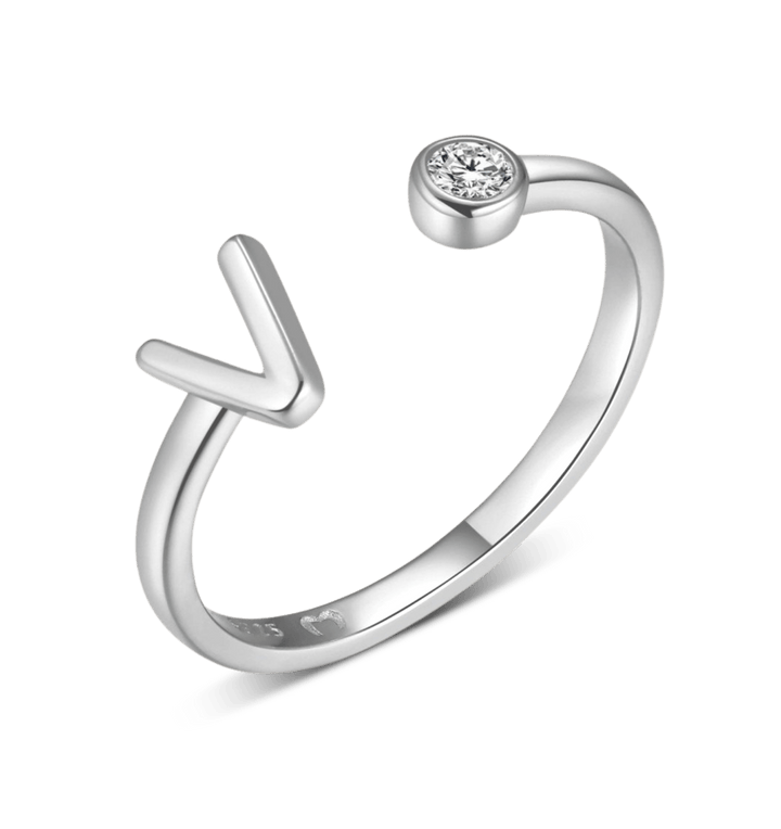 Anillo de letra inicial