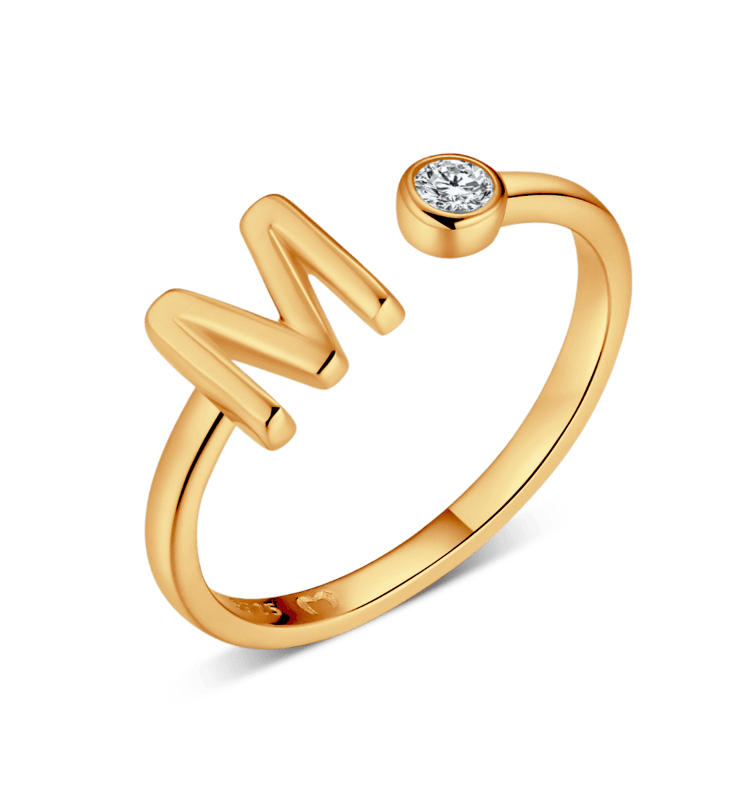 Anillo de letra inicial