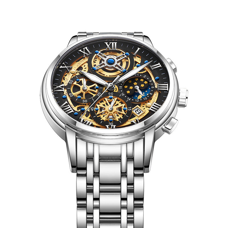 Multifunctional waterproof quartz watch